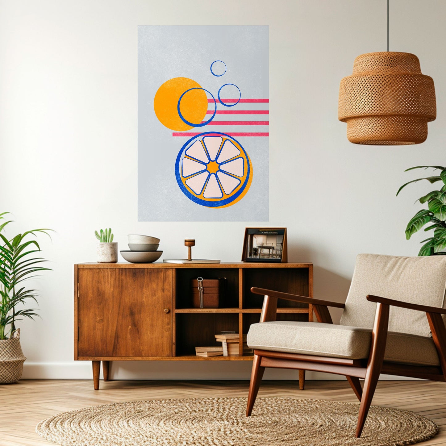 Poster verticale CITRUS SPARK stacca e attacca