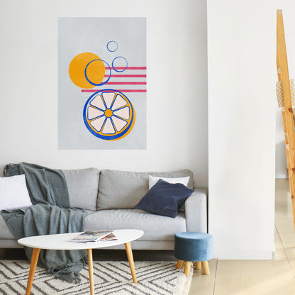 Poster verticale CITRUS SPARK stacca e attacca