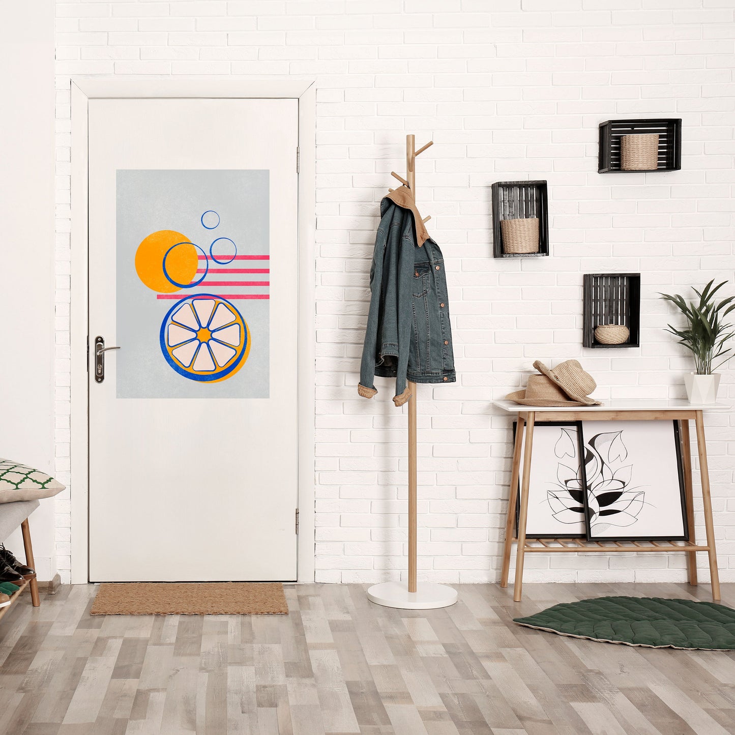Poster verticale CITRUS SPARK stacca e attacca