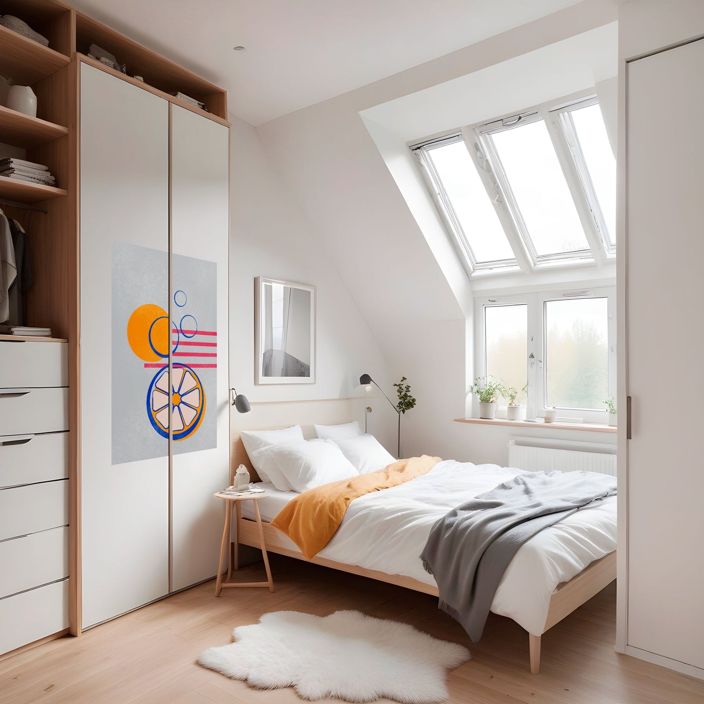 Poster verticale CITRUS SPARK stacca e attacca