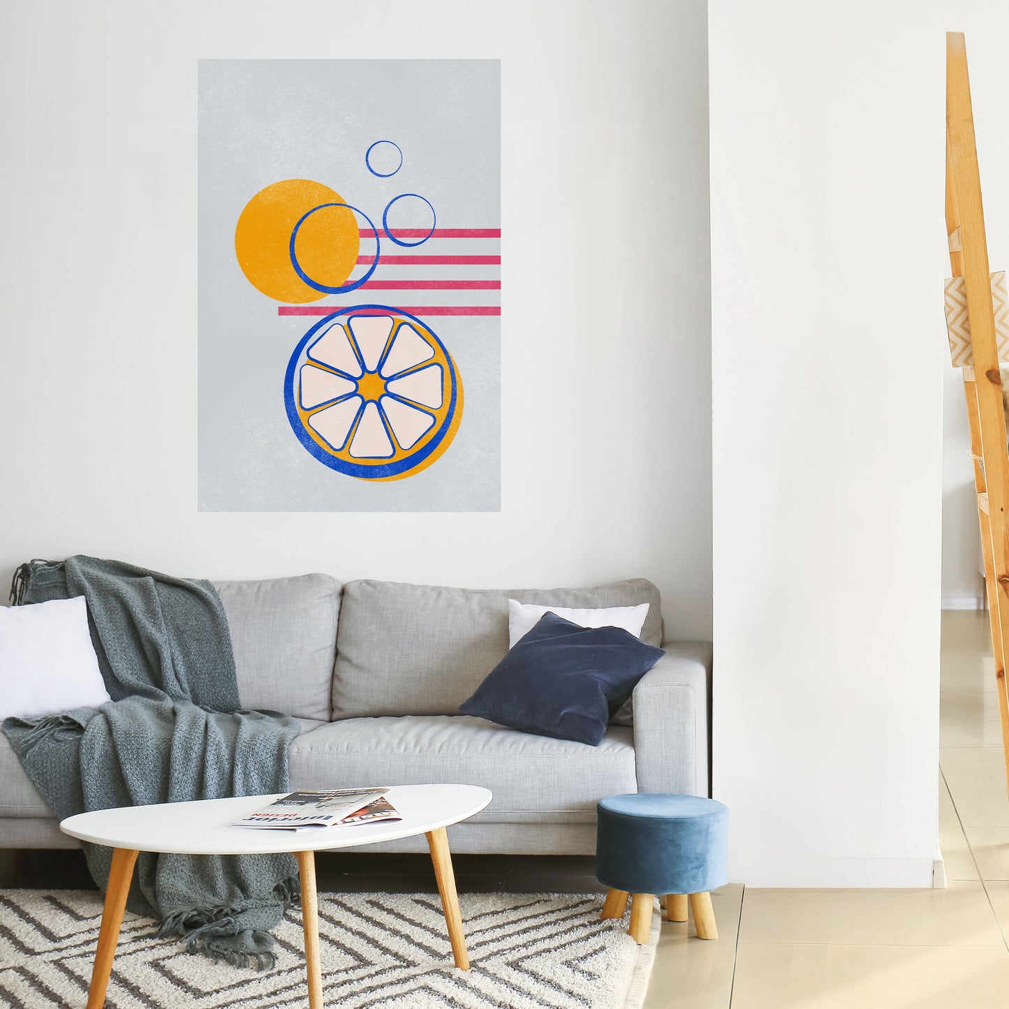 Poster verticale CITRUS SPARK stacca e attacca