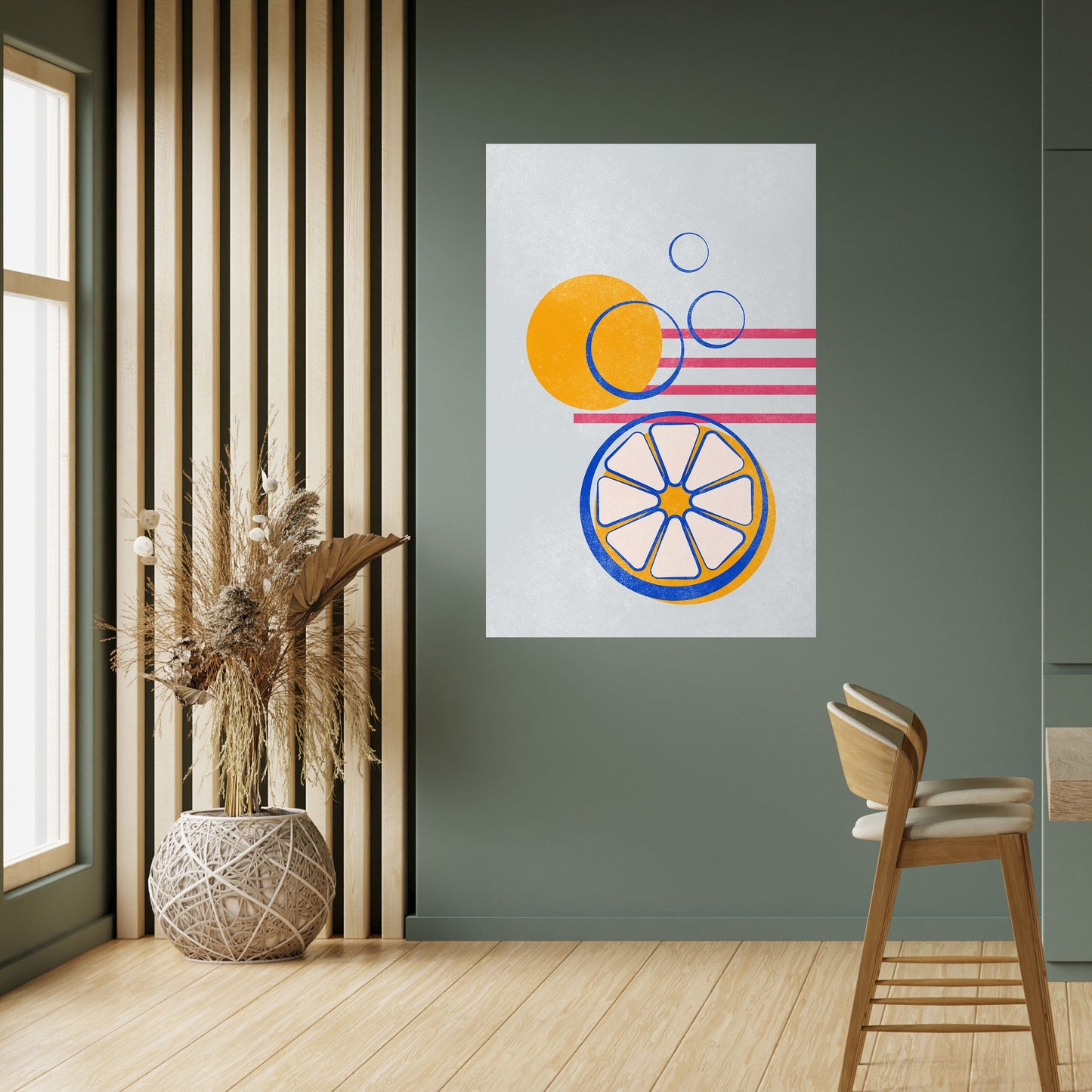 Poster verticale CITRUS SPARK stacca e attacca