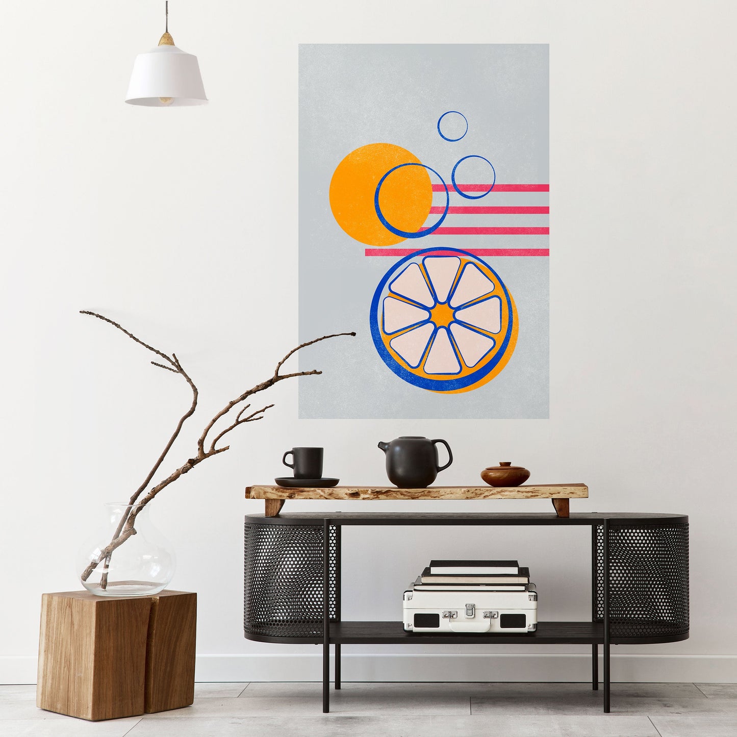 Poster verticale CITRUS SPARK stacca e attacca