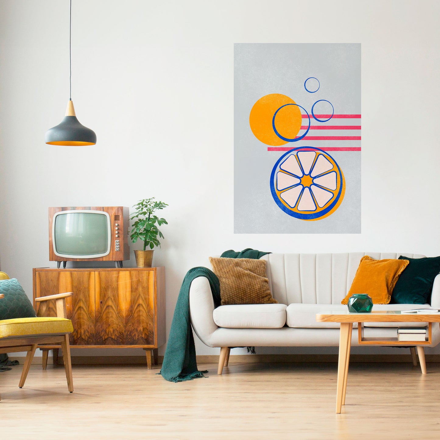 Poster verticale CITRUS SPARK stacca e attacca
