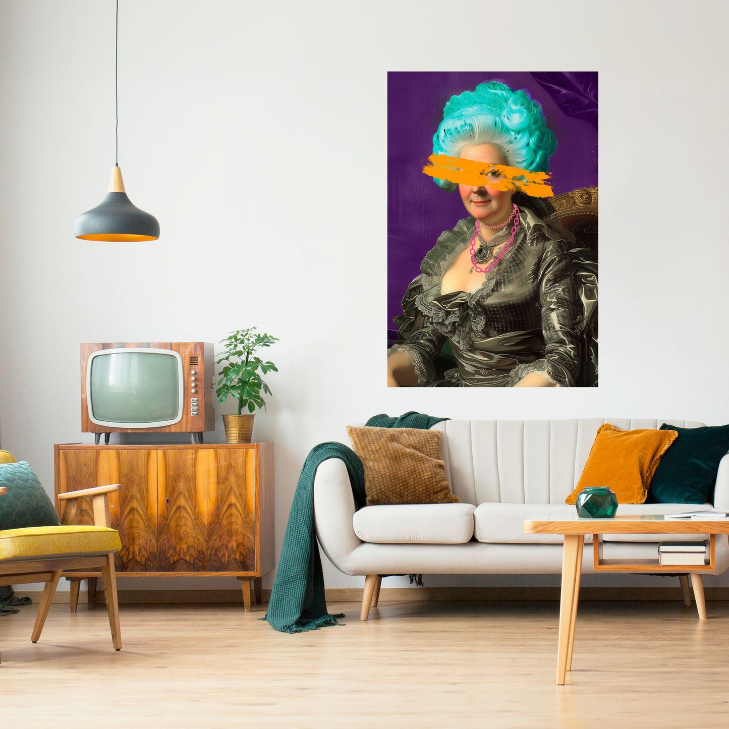 Poster verticale staccabile e attaccabile BAROQUE CHIC