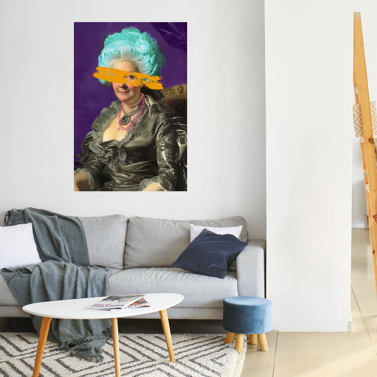 Poster verticale staccabile e attaccabile BAROQUE CHIC
