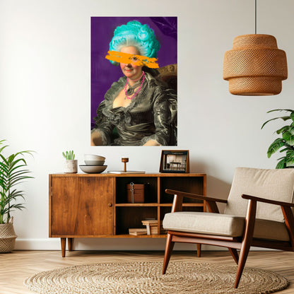 Poster verticale staccabile e attaccabile BAROQUE CHIC
