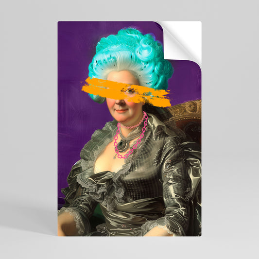 Poster verticale staccabile e attaccabile BAROQUE CHIC