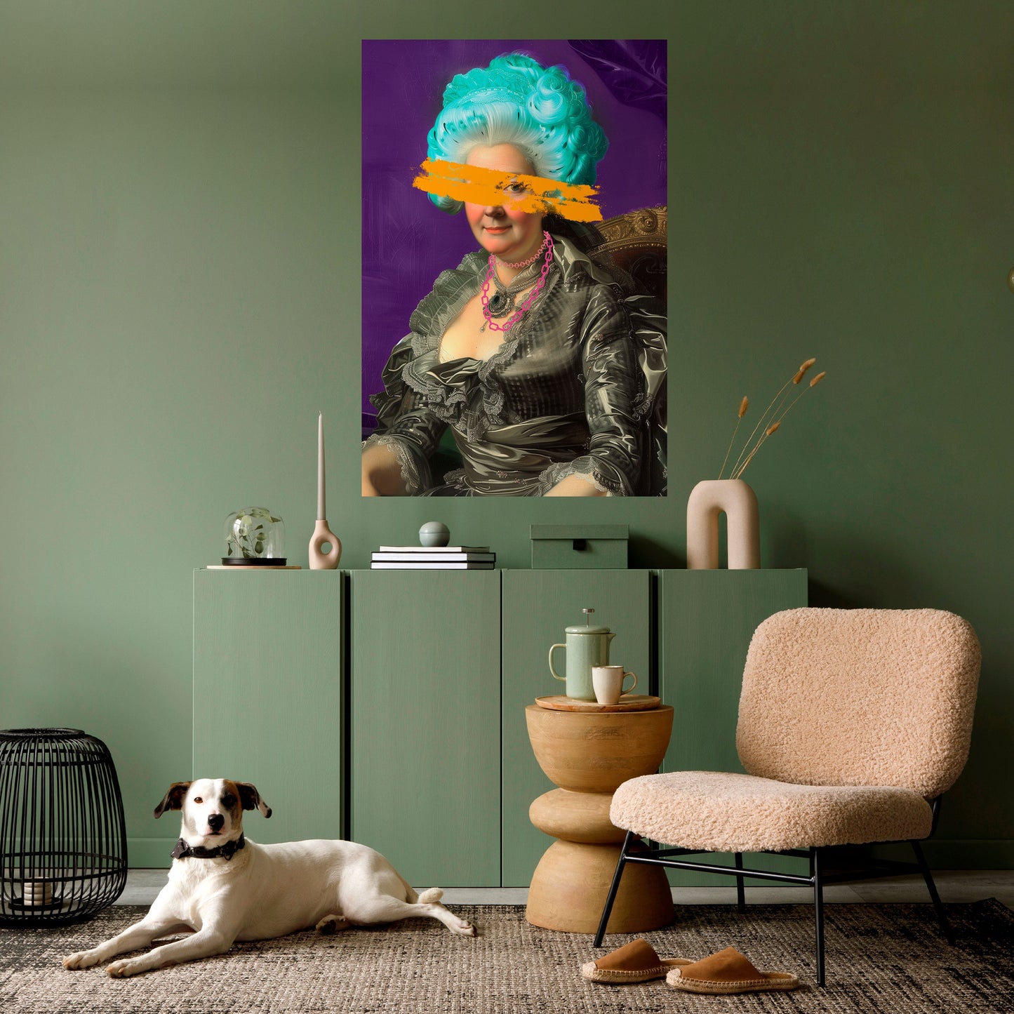 Poster verticale staccabile e attaccabile BAROQUE CHIC