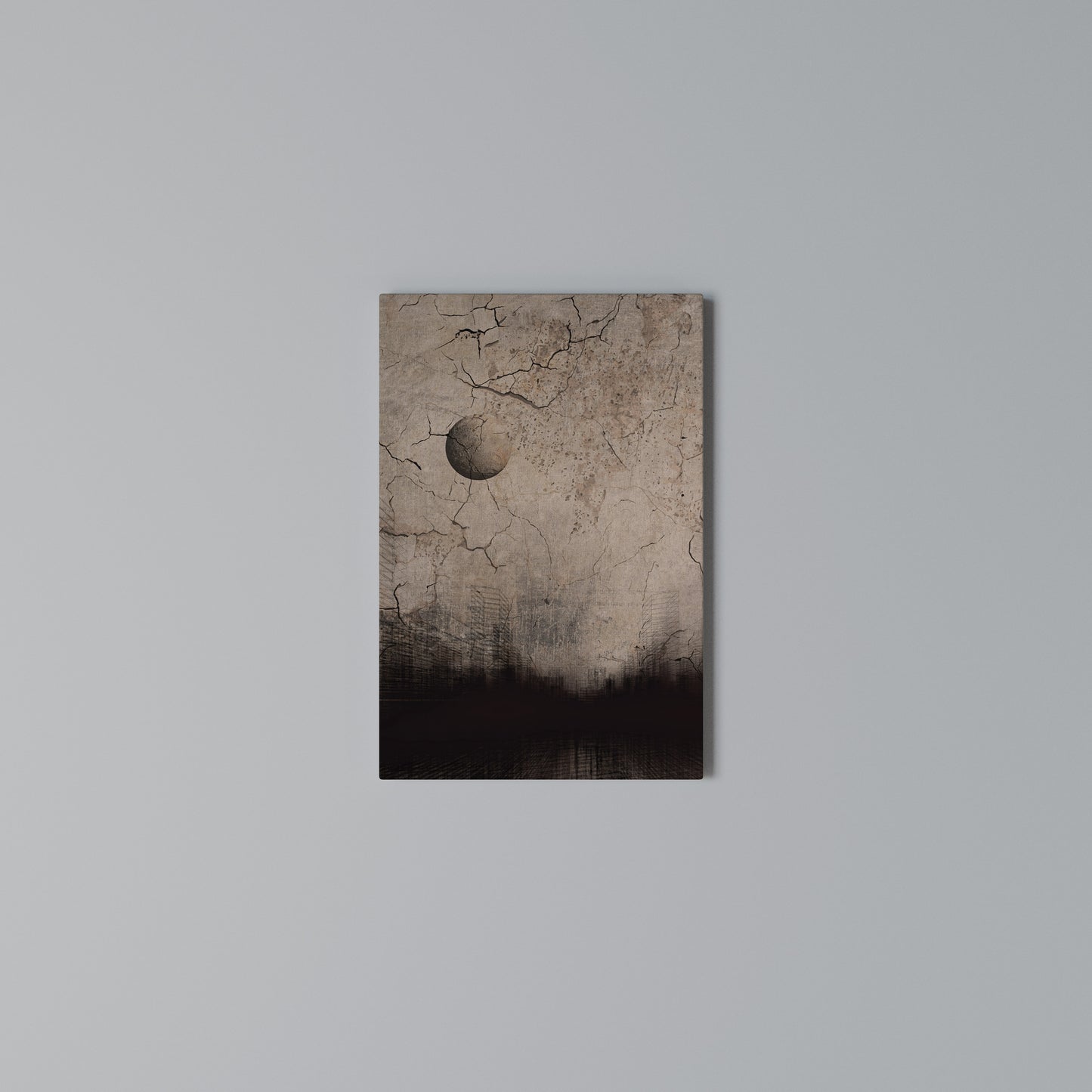 MOONBEAM THOUGHTS Vertical Canvas Print