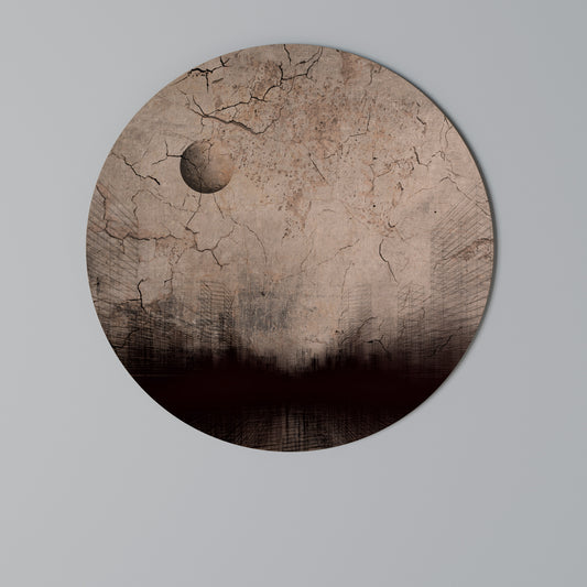 MOONBEAM THOUGHTS Round Wall Art