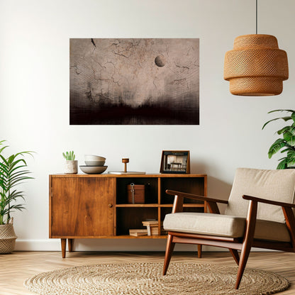 Poster orizzontale staccabile e attaccabile MOONBEAM THOUGHTS