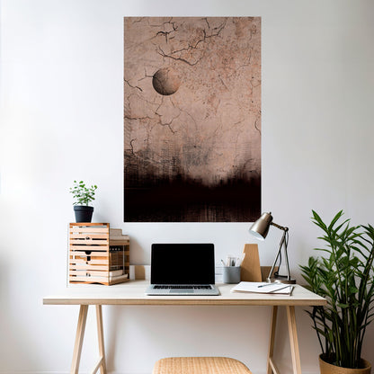 Poster verticale staccabile e attaccabile MOONBEAM THOUGHTS