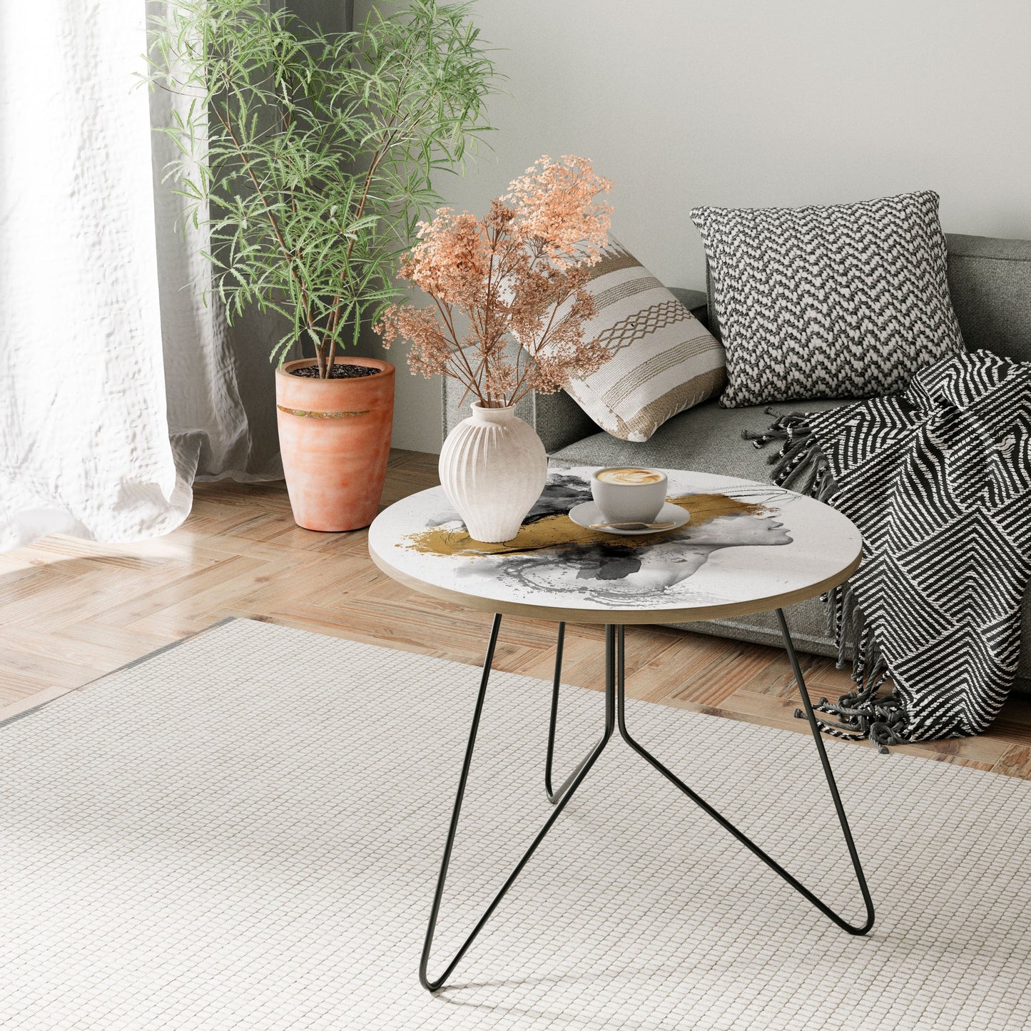 GILDED BLINDNESS Large Coffee Table