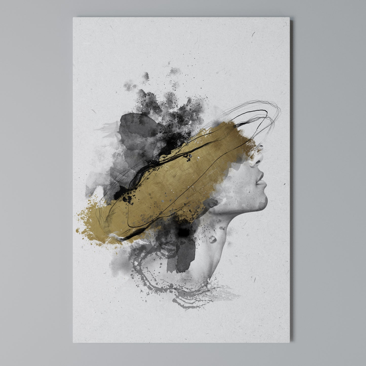 GILDED BLINDNESS Stampa su Tela Verticale