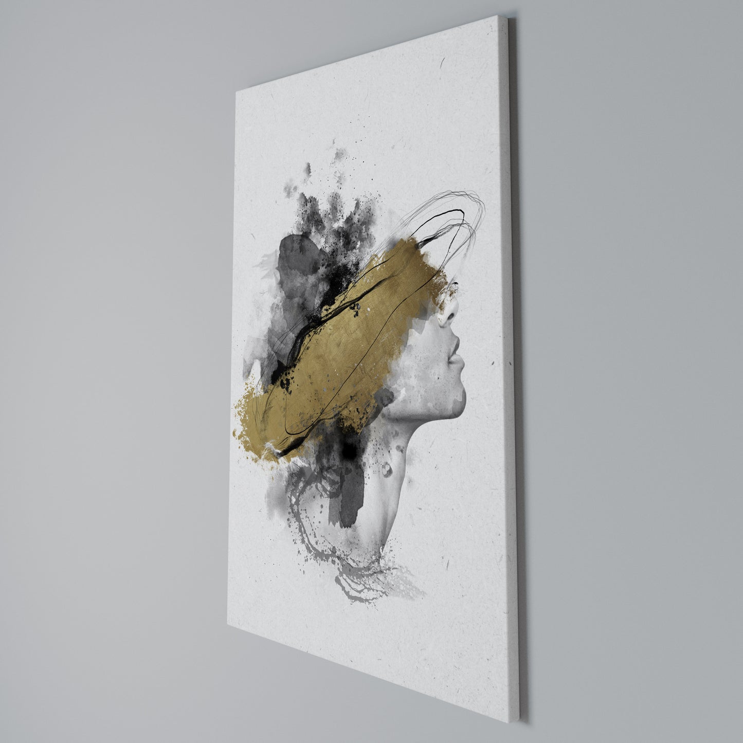 GILDED BLINDNESS Stampa su Tela Verticale
