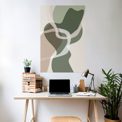 Poster verticale staccabile e attaccabile ART OF GREEN