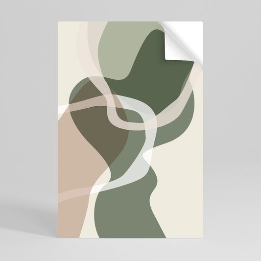 Poster verticale staccabile e attaccabile ART OF GREEN