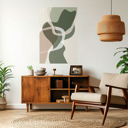 Poster verticale staccabile e attaccabile ART OF GREEN