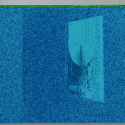 GREEN ABSTRACT Stampa su Tela Verticale