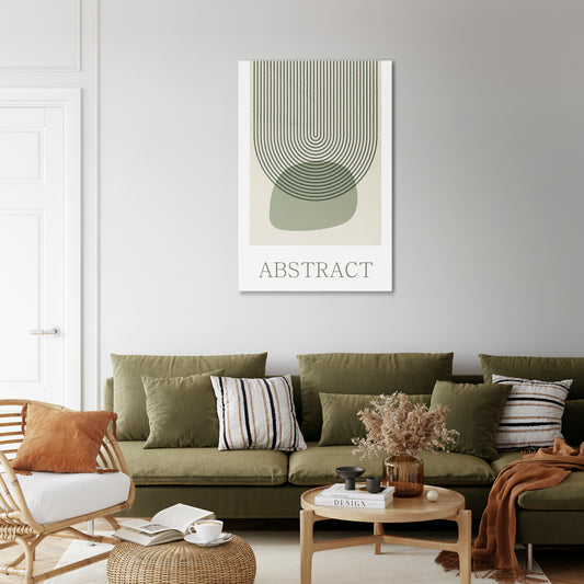 GREEN ABSTRACT Vertical Canvas Print