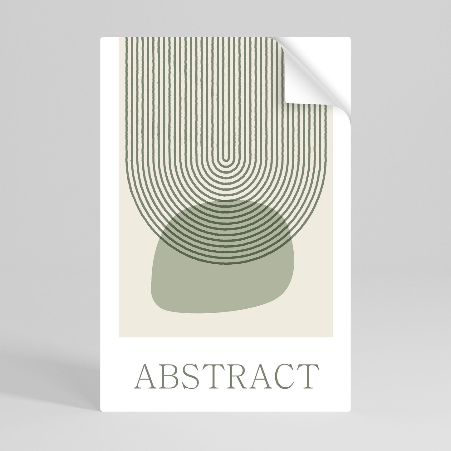 Poster verticale staccabile e attaccabile ASTRATTO VERDE