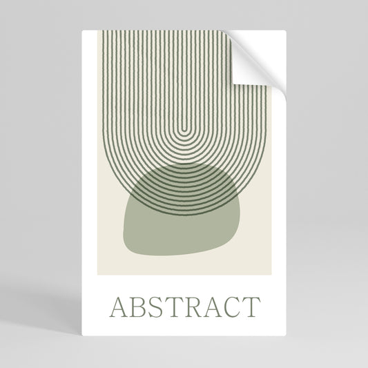 Poster verticale staccabile e attaccabile ASTRATTO VERDE