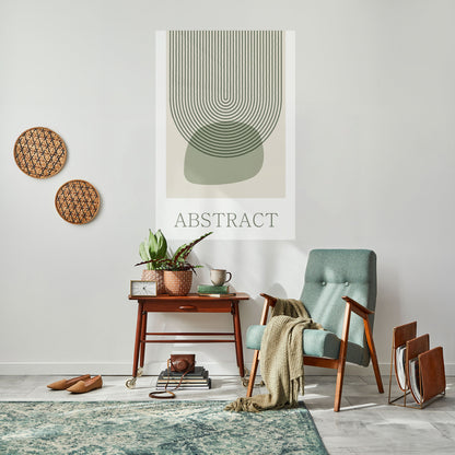 Poster verticale staccabile e attaccabile ASTRATTO VERDE