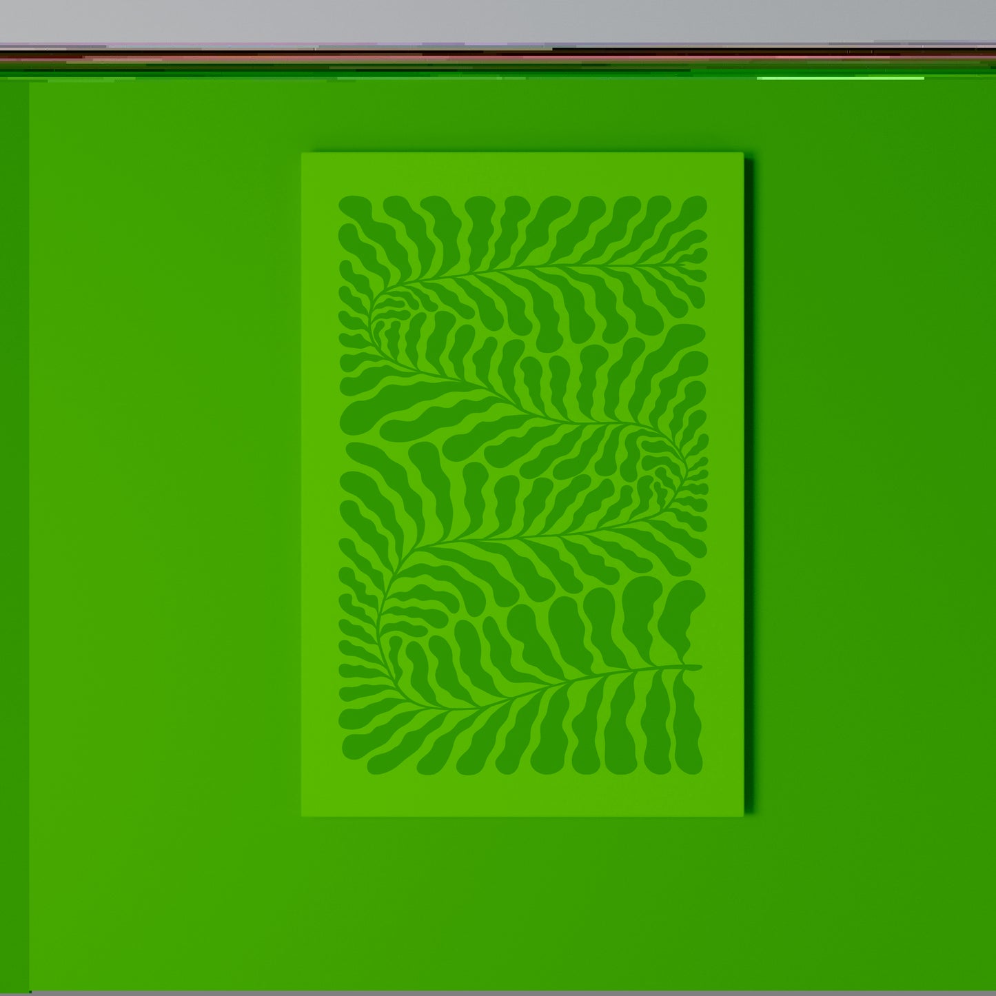 VERDURE LABIRYNTH Stampa su Tela Verticale