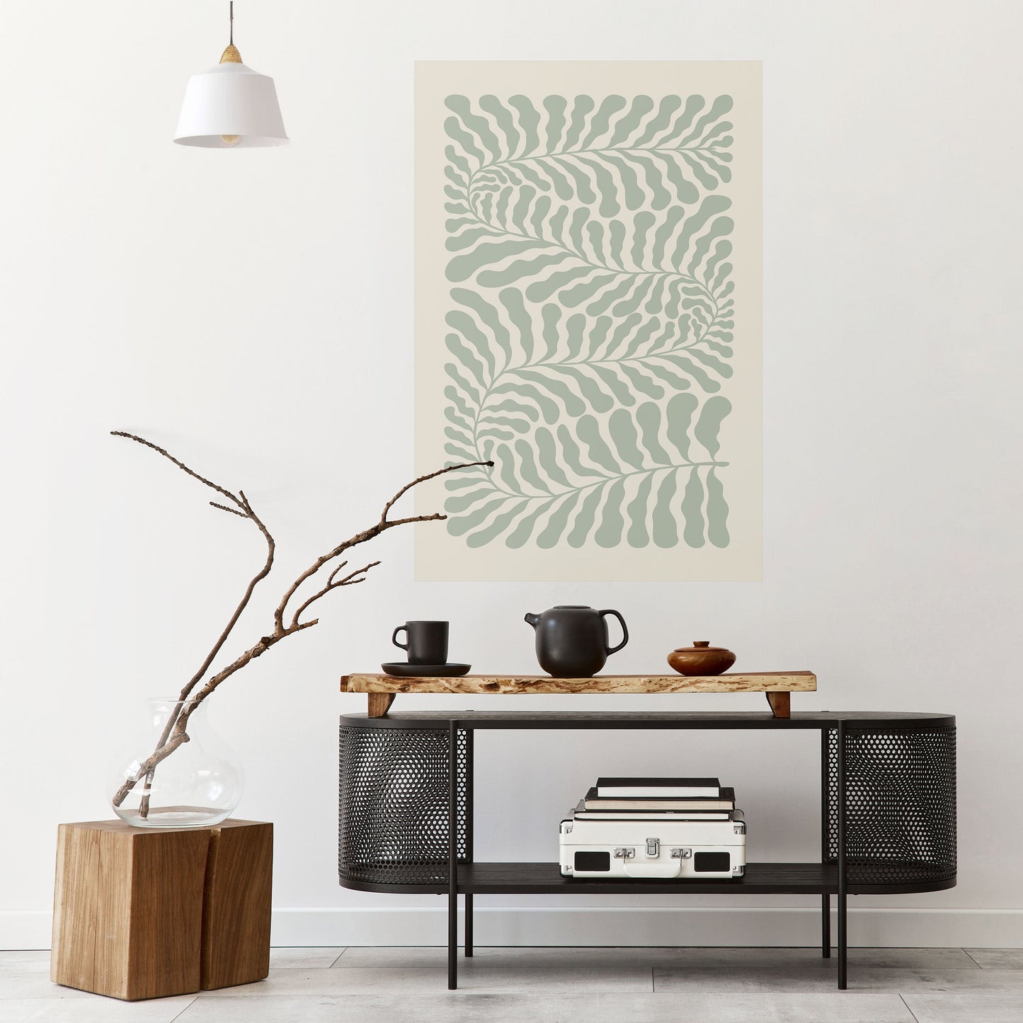 Poster verticale staccabile e attaccabile VERDURE LABIRYNTH