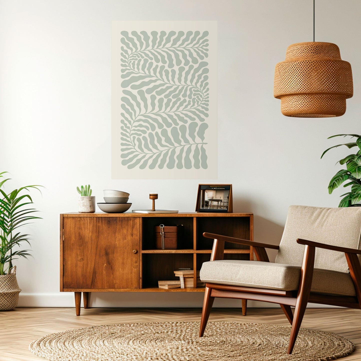 Poster verticale staccabile e attaccabile VERDURE LABIRYNTH
