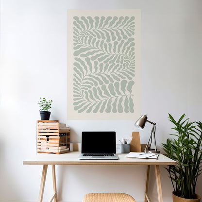 Poster verticale staccabile e attaccabile VERDURE LABIRYNTH