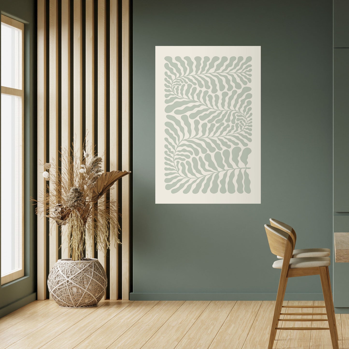 Poster verticale staccabile e attaccabile VERDURE LABIRYNTH