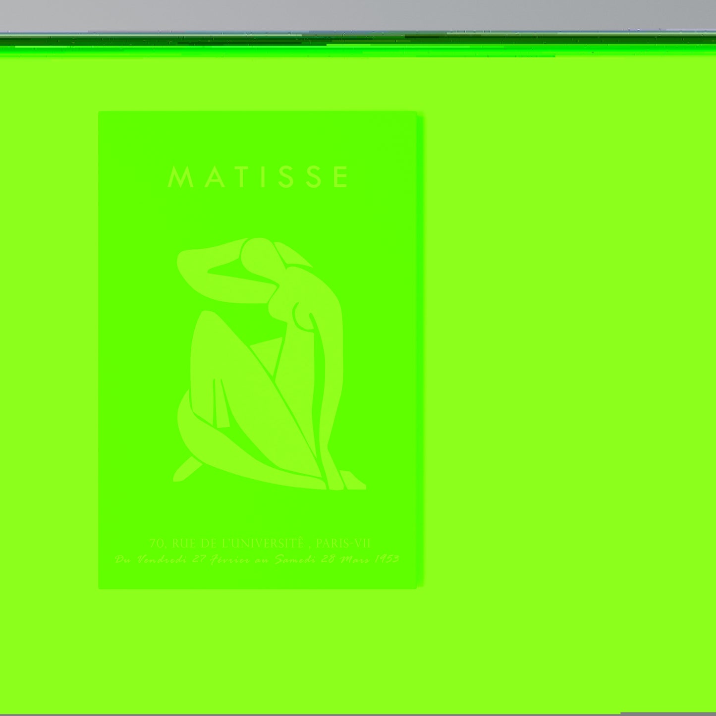 MATISSE NUDES Vertical Canvas Print