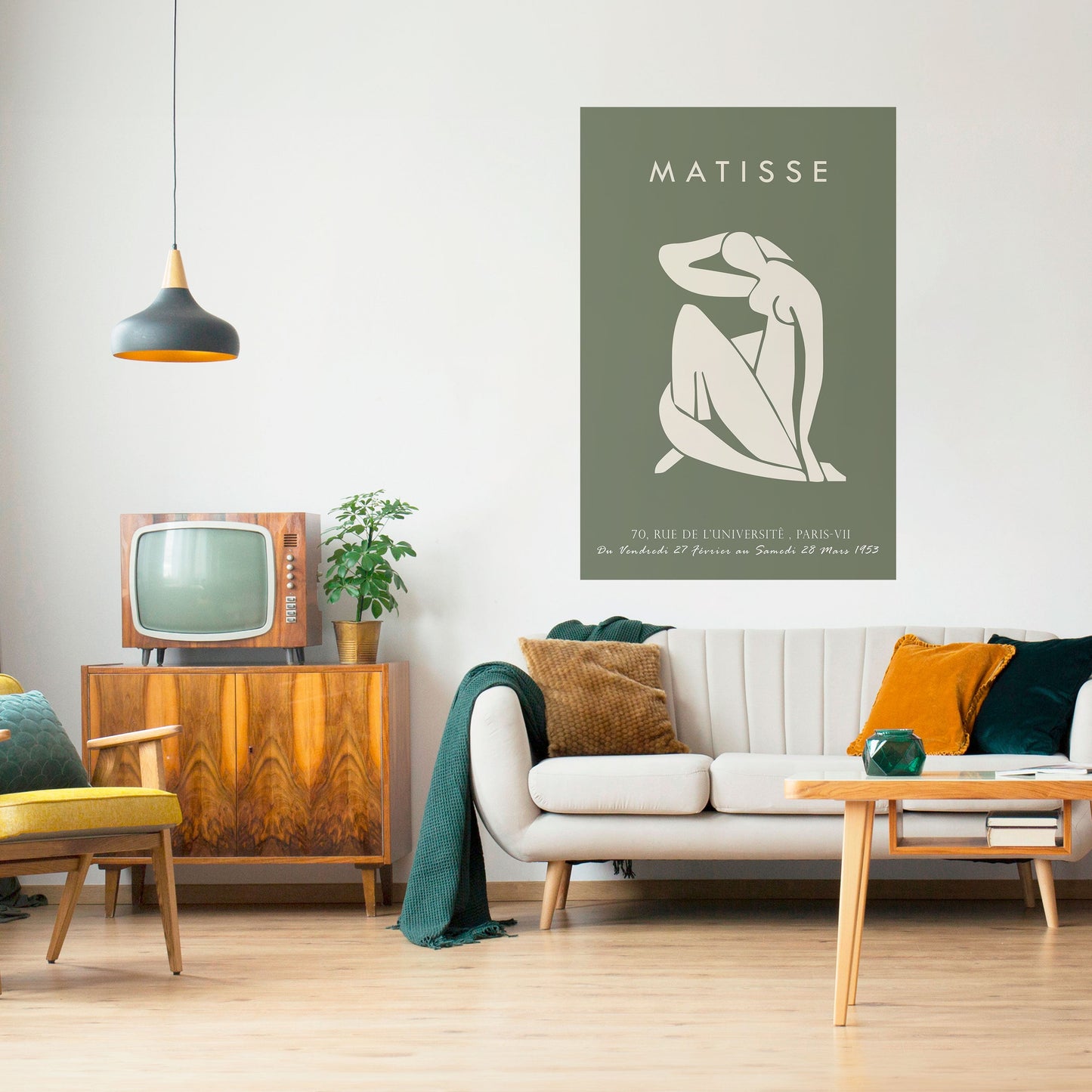 Poster verticale staccabile e attaccabile MATISSE NUDES