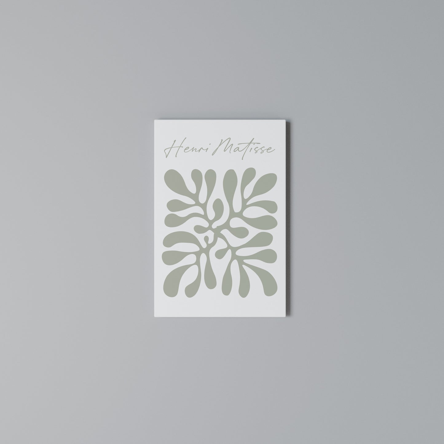 SHAPE OF MATISSE Stampa su Tela Verticale