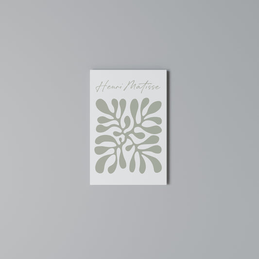 SHAPE OF MATISSE Stampa su Tela Verticale