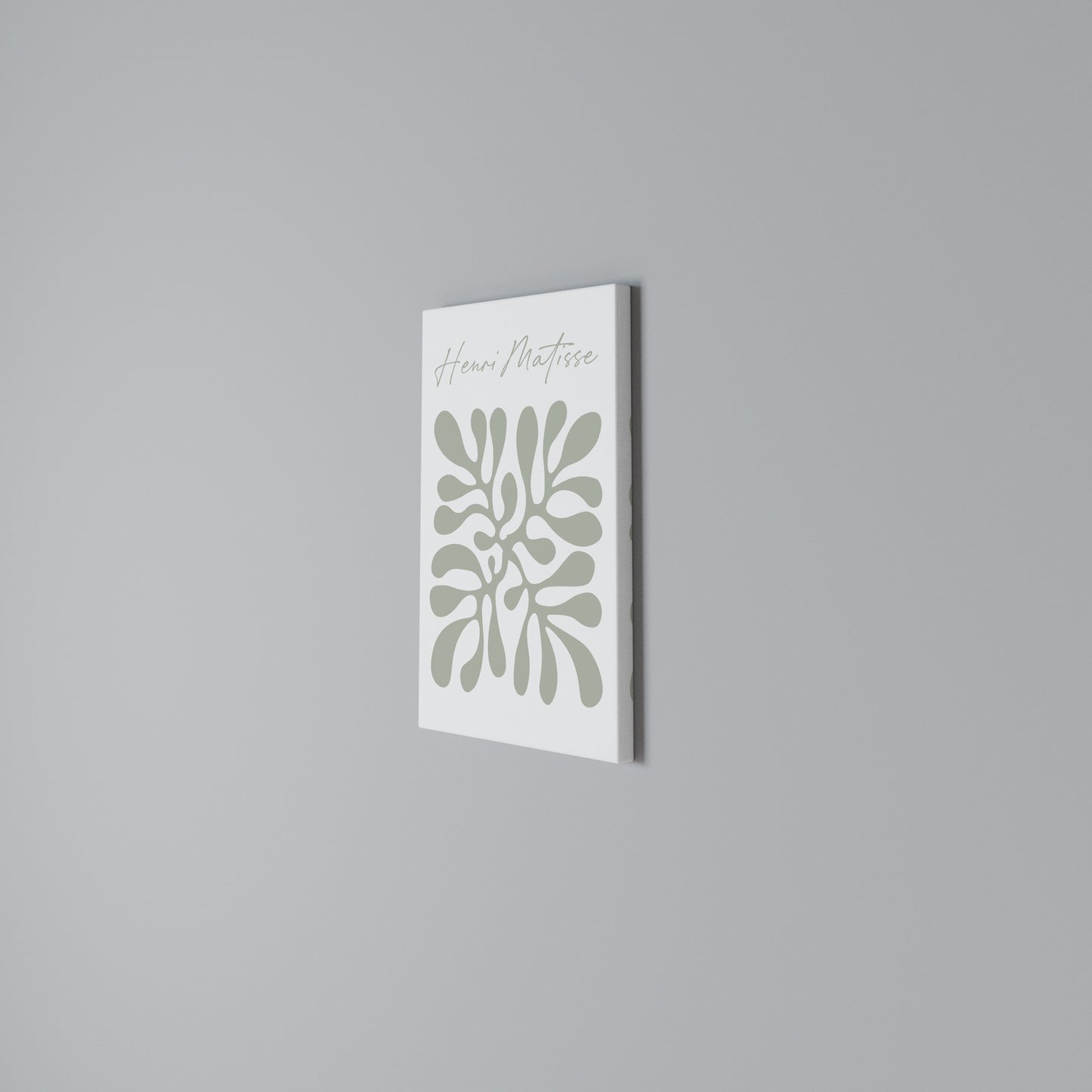 SHAPE OF MATISSE Stampa su Tela Verticale