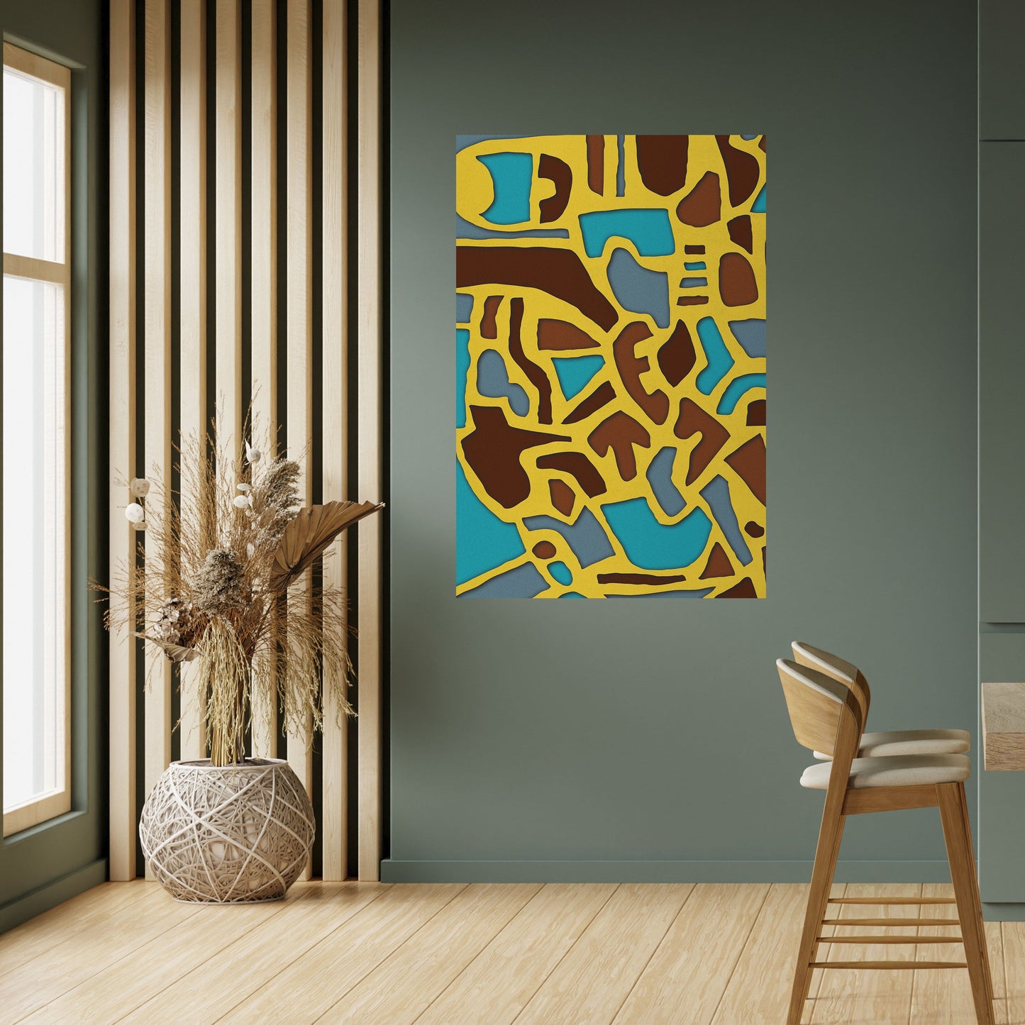 Poster verticale staccabile e attaccabile ARMONIA ASSIMMETRICA