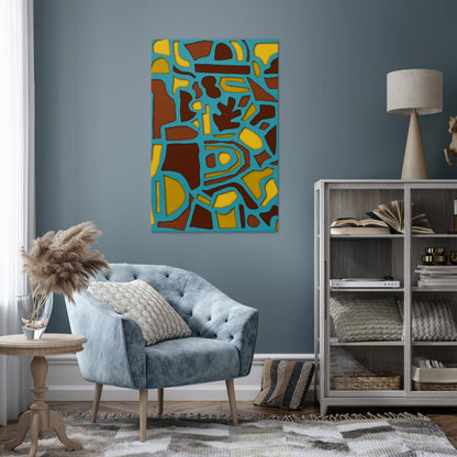 SHAPE EXTRAVAGANZA Vertical Canvas Print