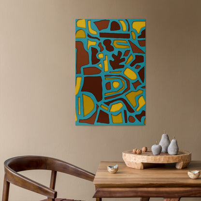 SHAPE EXTRAVAGANZA Vertical Canvas Print