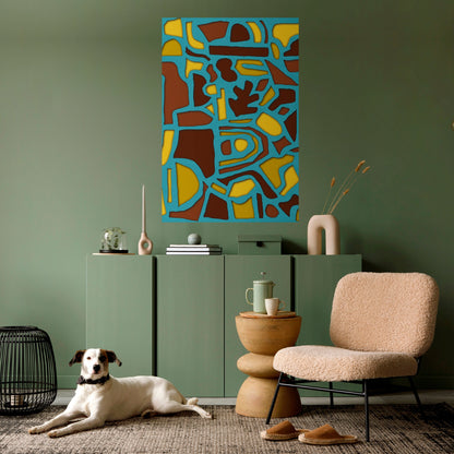 SHAPE EXTRAVAGANZA Poster verticale staccabile e attaccabile