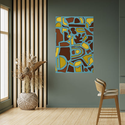 SHAPE EXTRAVAGANZA Poster verticale staccabile e attaccabile