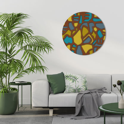 FORM SHUFFLE Round Wall Art