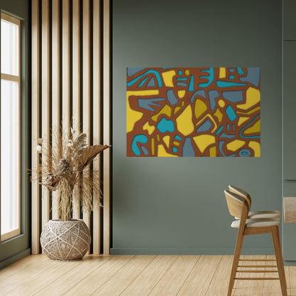 FORM SHUFFLE Poster orizzontale staccabile e attaccabile