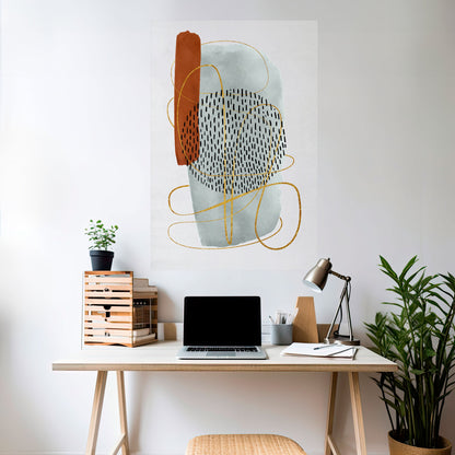 Poster verticale staccabile e attaccabile AVVOLTO IN FORMA
