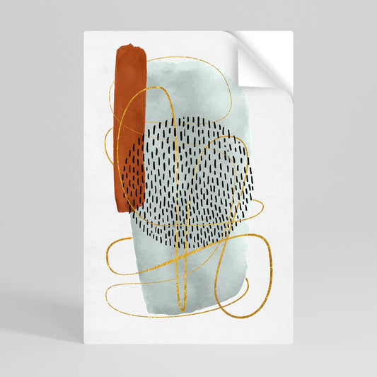Poster verticale staccabile e attaccabile AVVOLTO IN FORMA