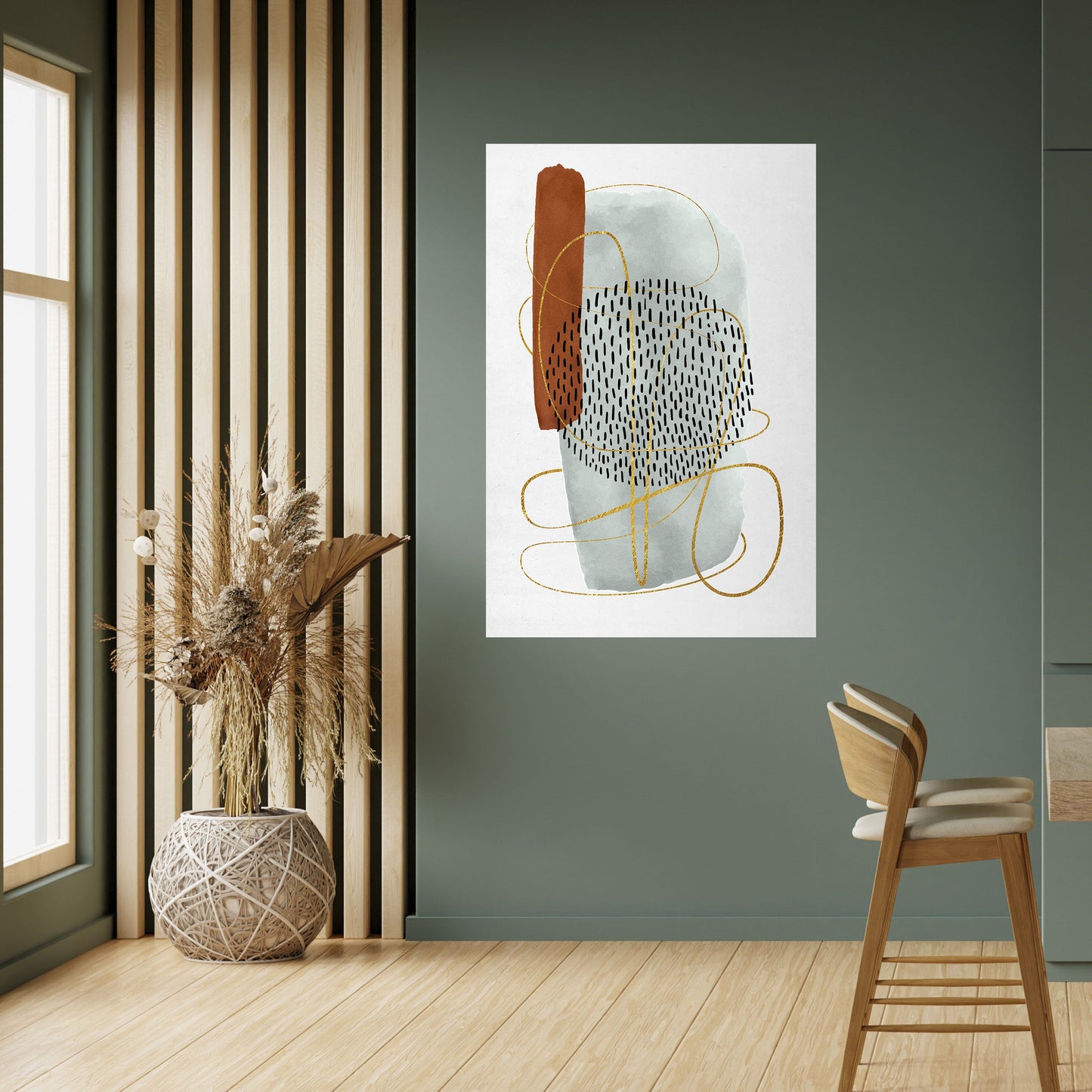 Poster verticale staccabile e attaccabile AVVOLTO IN FORMA