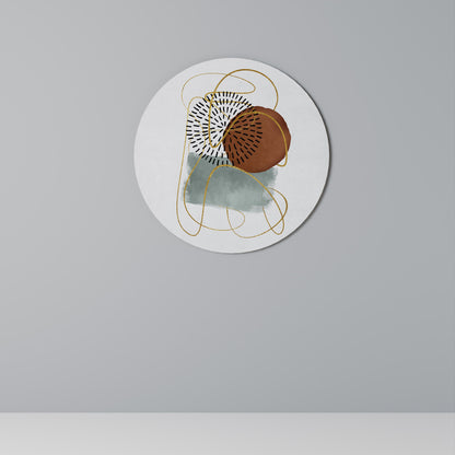 WRAPPED IN SHAPE Round Wall Art