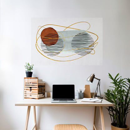AVVOLTO NELLA MUFFA Poster orizzontale staccabile e attaccabile